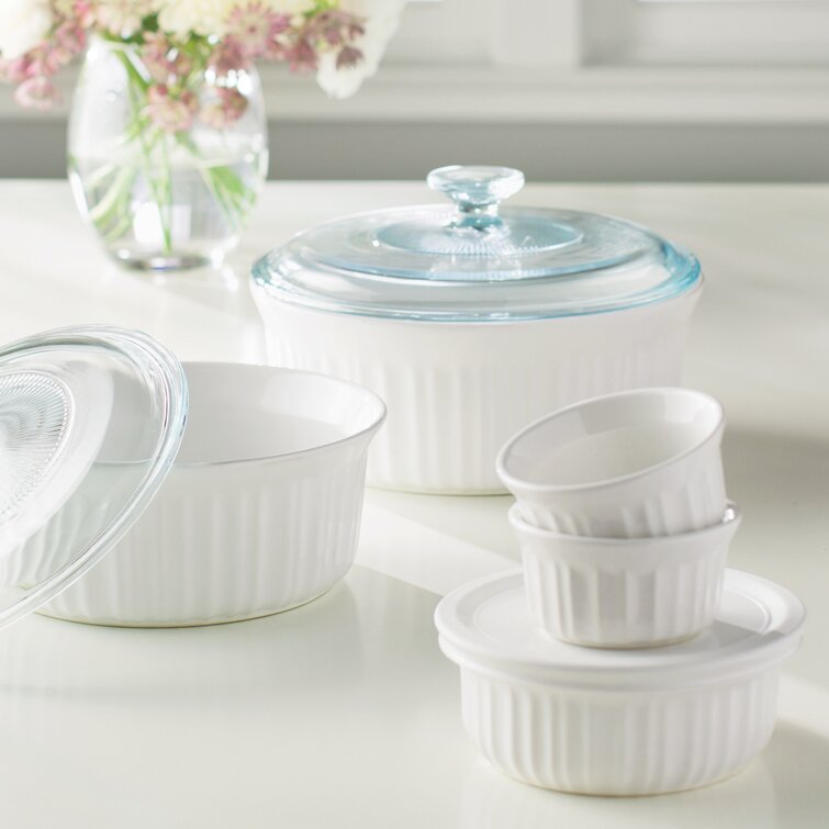 Corningware french white outlet 10 piece bakeware set